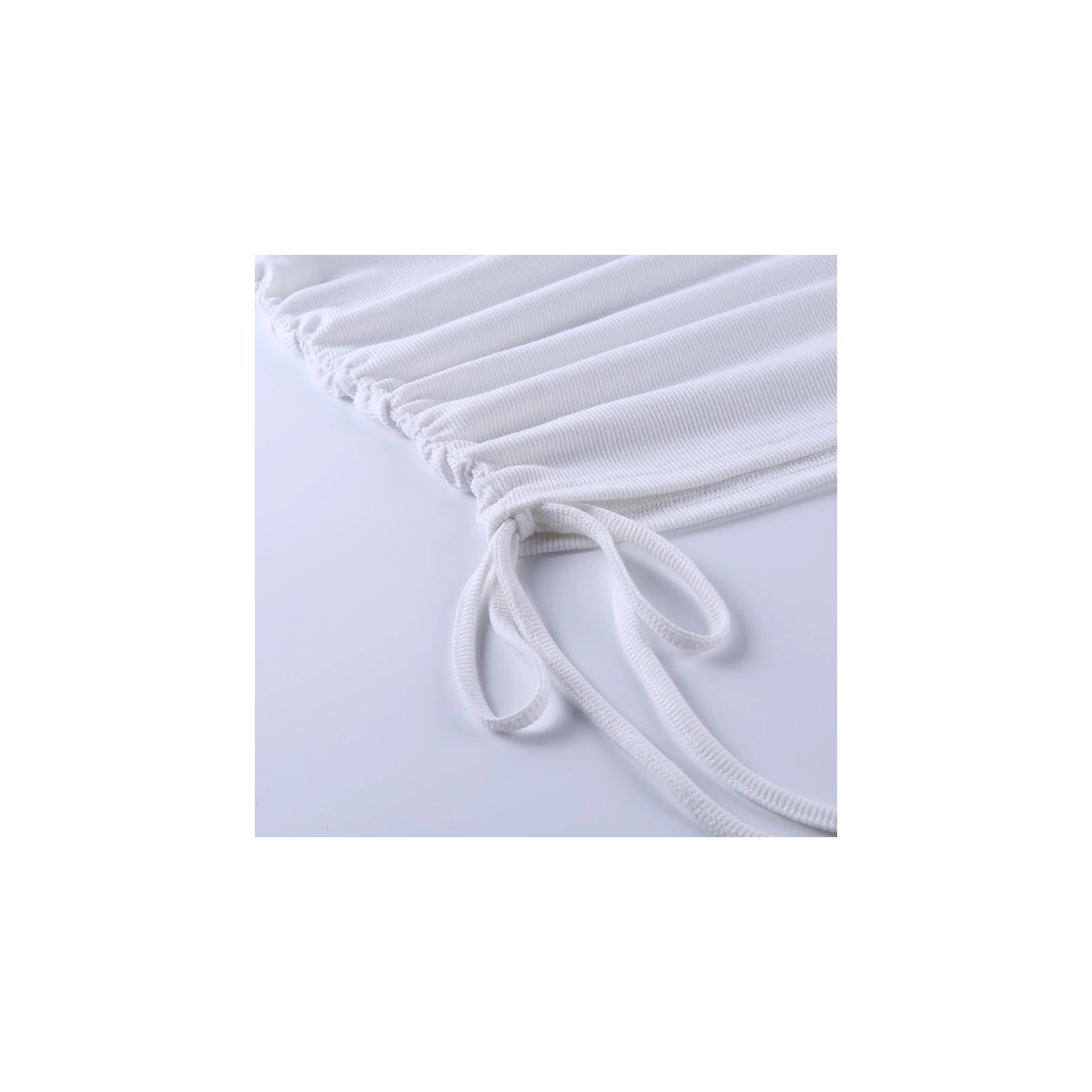 Rüschen Bodycon Kleid Tanzfläche bereit ärmellos Date Nacht Mini Stehkragen - Bild 37 von 39