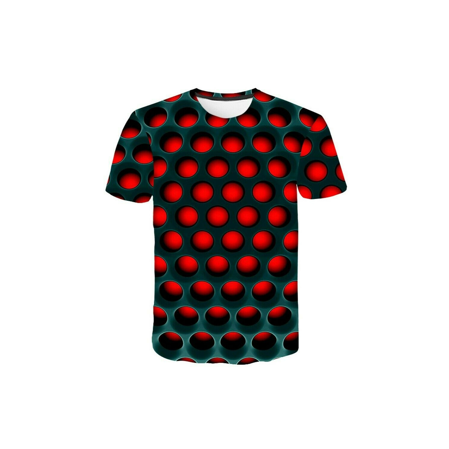 Men's 3D Graphic T Shirt   3D Rings Novelty Fashion Shirt Casual Short Sleeve