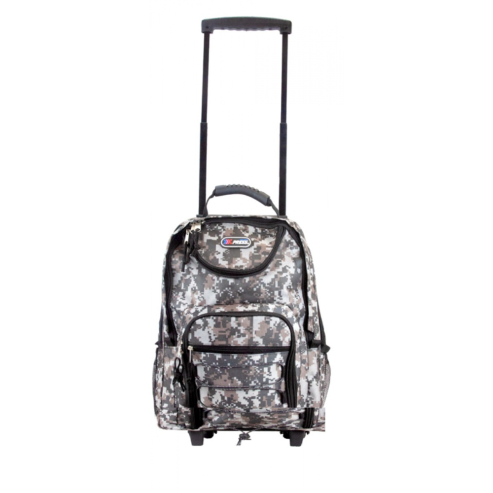 Carry On Backpack with Wheels Rolling Backpack Travel Carry-On Luggage Camo