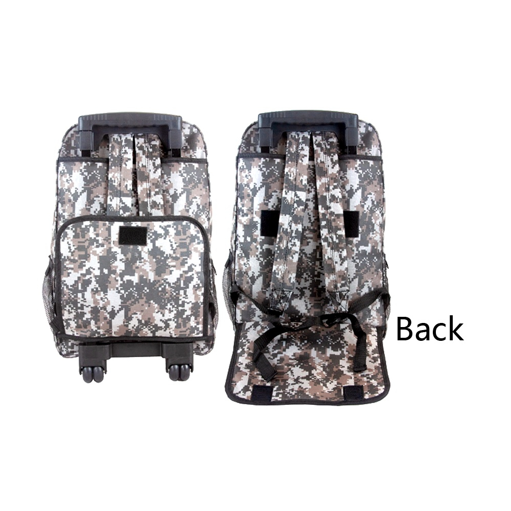 Carry On Backpack with Wheels Rolling Backpack Travel Carry-On Luggage Camo