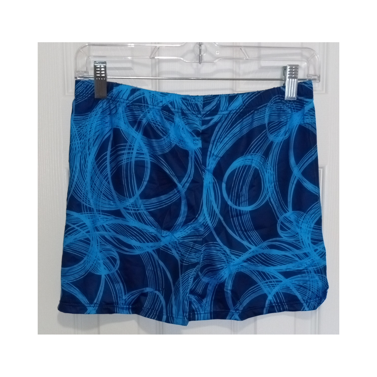 Boys Swim Shorts   Swimming Trunks Tropical Pattern Elastic Waist Blue