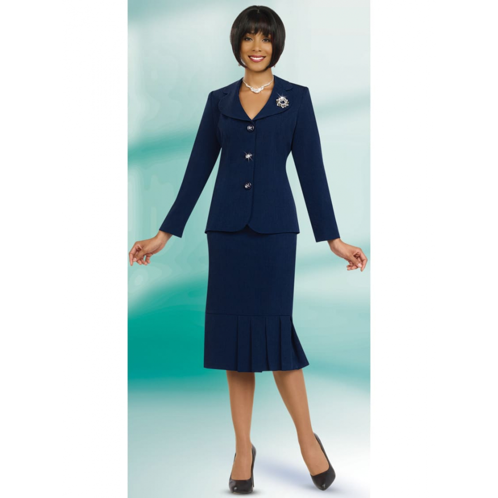 Ben Marc Church Dress Skirt Suit Featuring Timeless Pleated Skirt and Structu - Picture 11 of 11